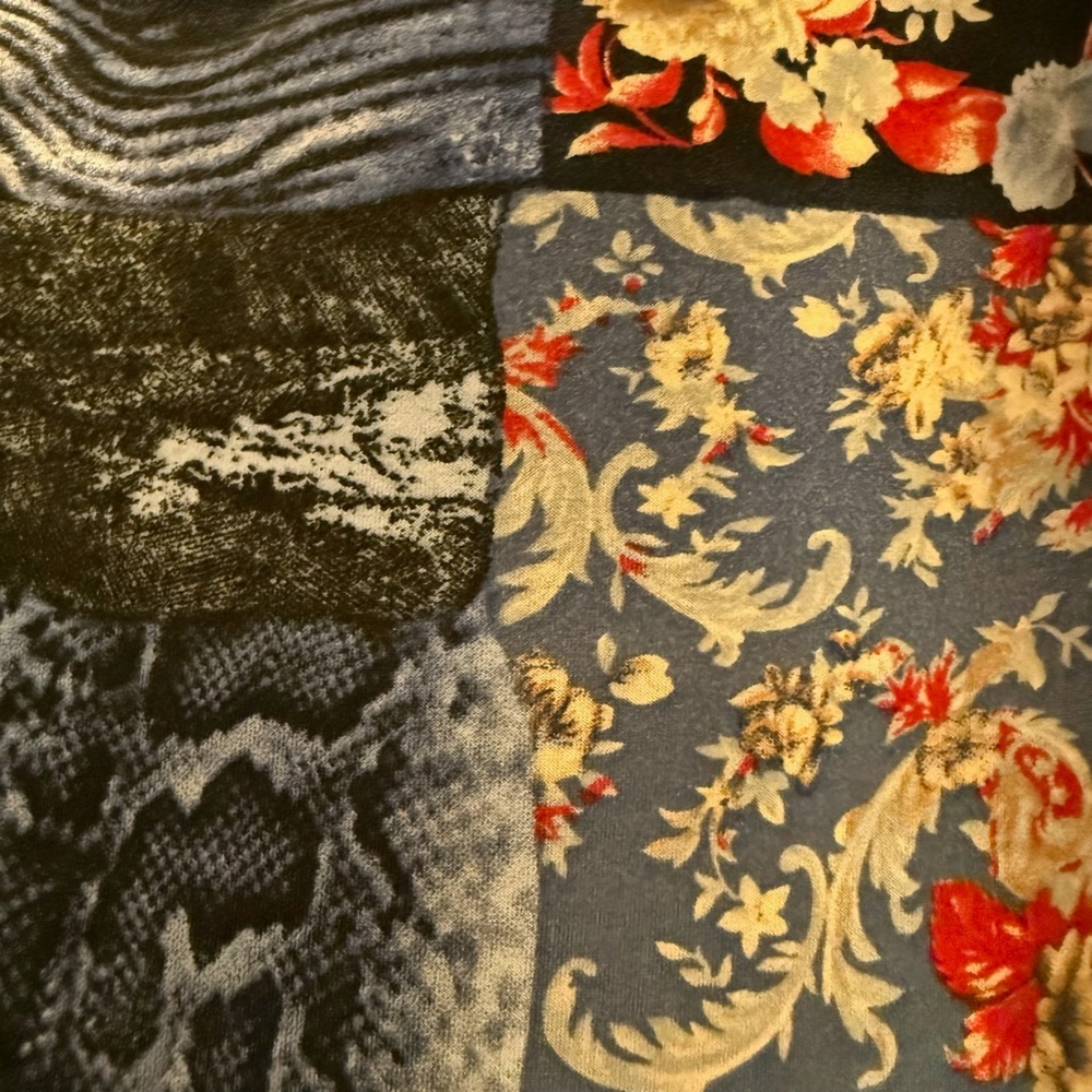 Fred David Patchwork Print Top - image 6